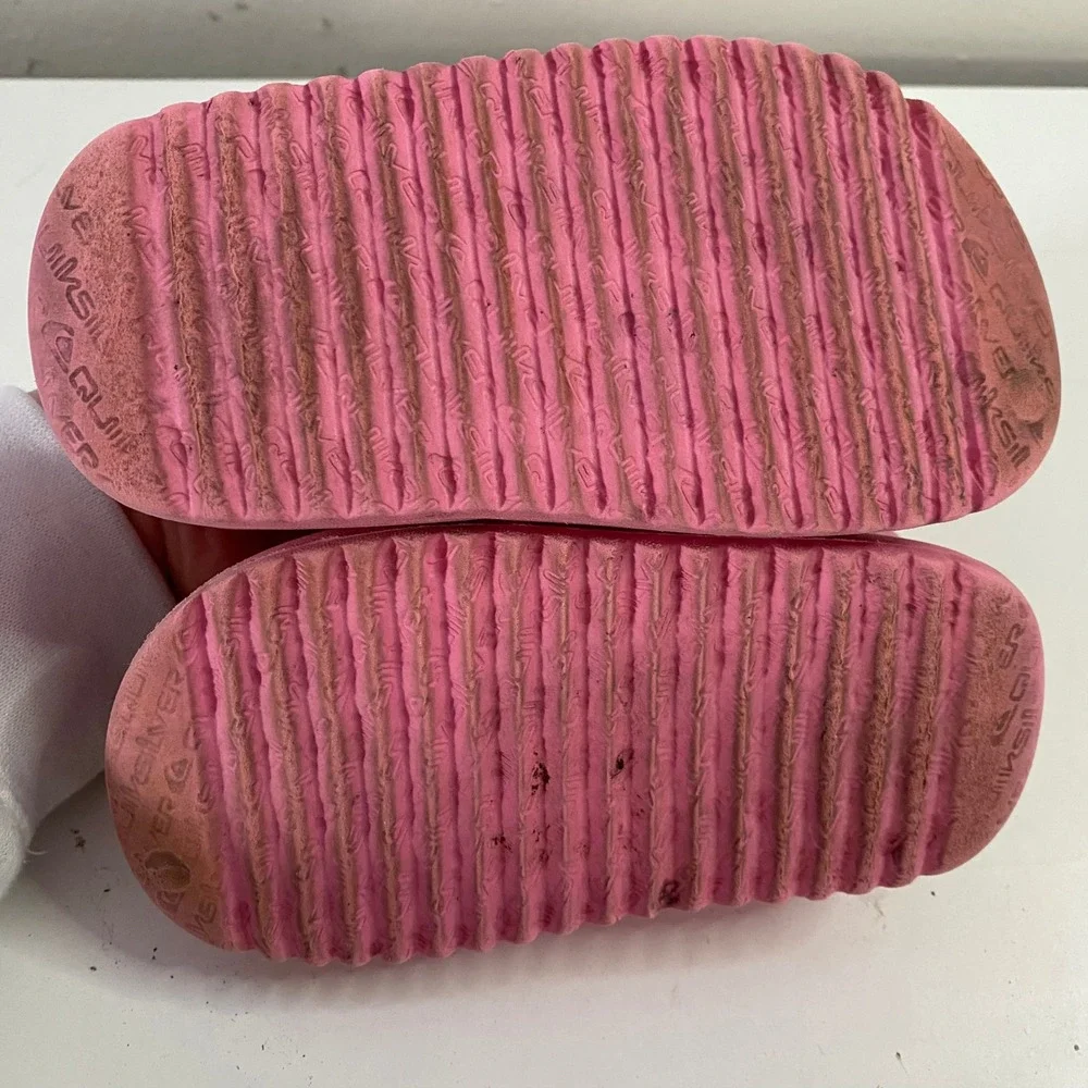 Quiksilver‎ Slide Sandals Kids Toddler 7 Pink Foam Water Shoes Strap